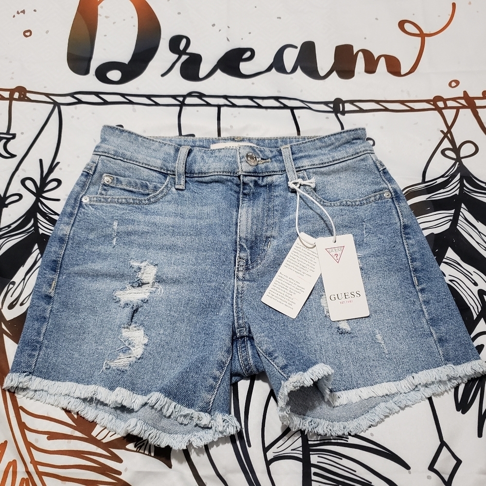 Guess Midi Denim Shorts